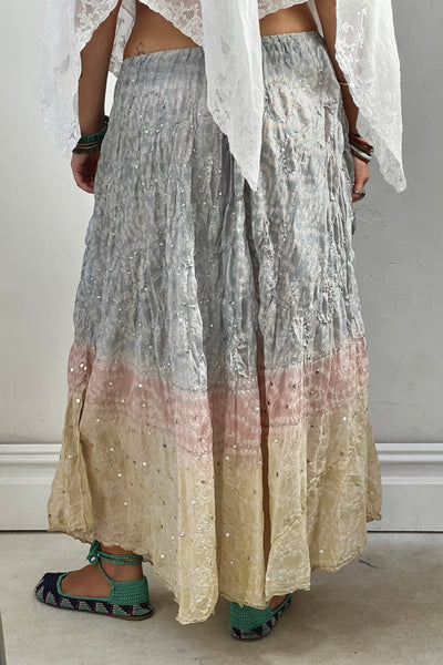 Vintage Silk Sequin Skirt, view 3