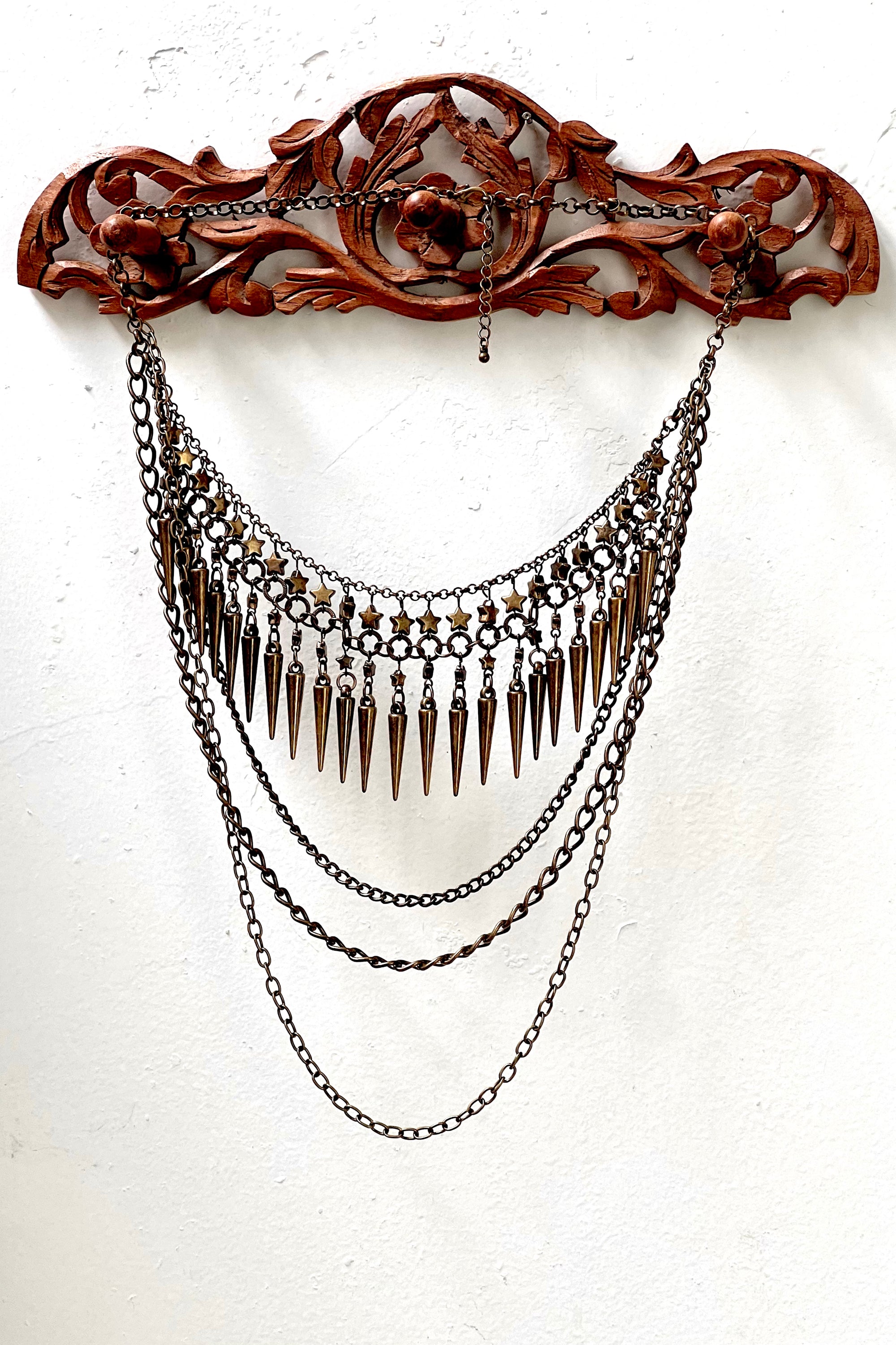 Vintage Spikes and Stars Necklace Selected by Anna Corinna