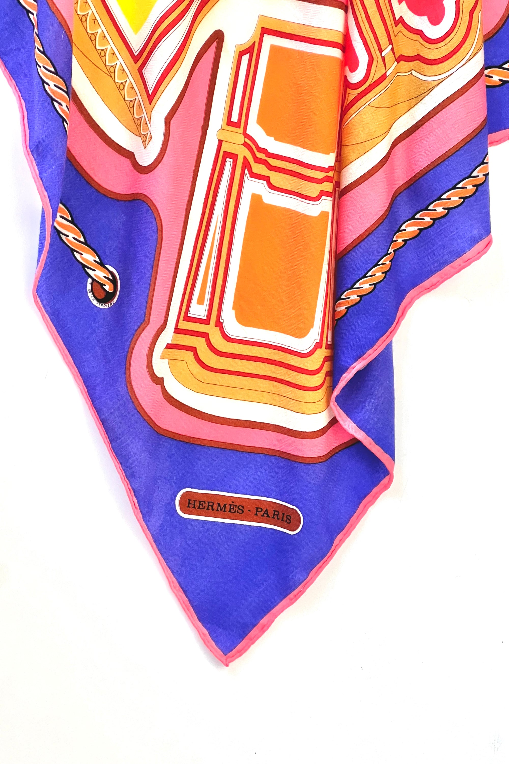 Vintage Hermes Cashmere and Silk Maxi Scarf Selected by Anna Corinna