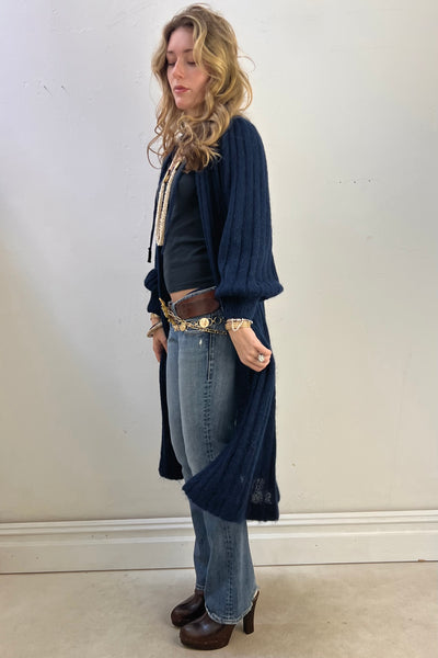 I. Magnin Wool 1970s Sweater Coat Vintage