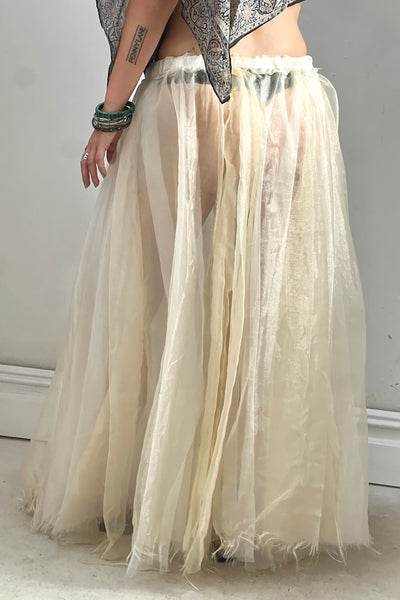 Vintage Sheer Layered Sparkly Skirt, view 3