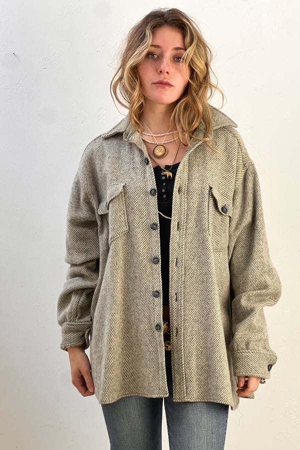 LL Bean Wool 1960s Shirt Jacket Vintage