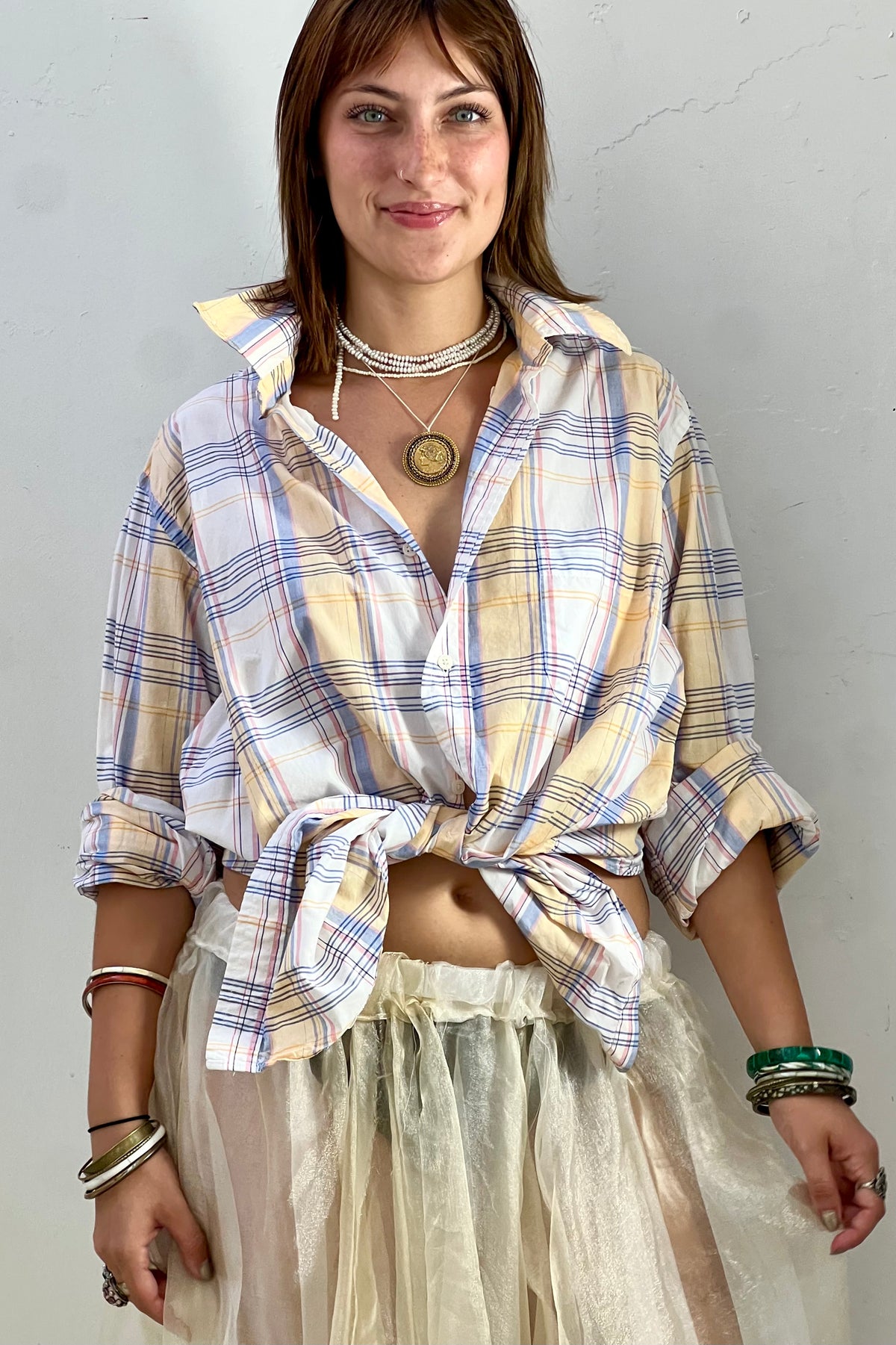 Brook Brothers Cotton 90s Plaid Button Down Vintage