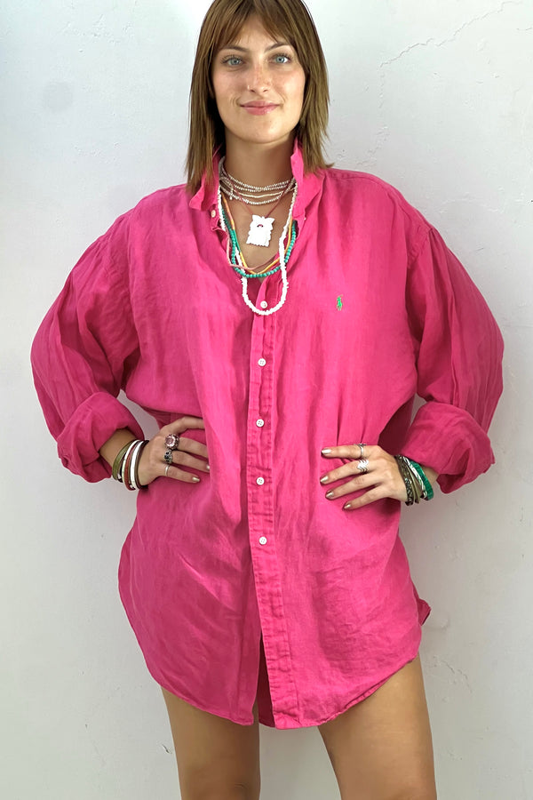 Vintage Ralph Lauren Linen Top Cover Up