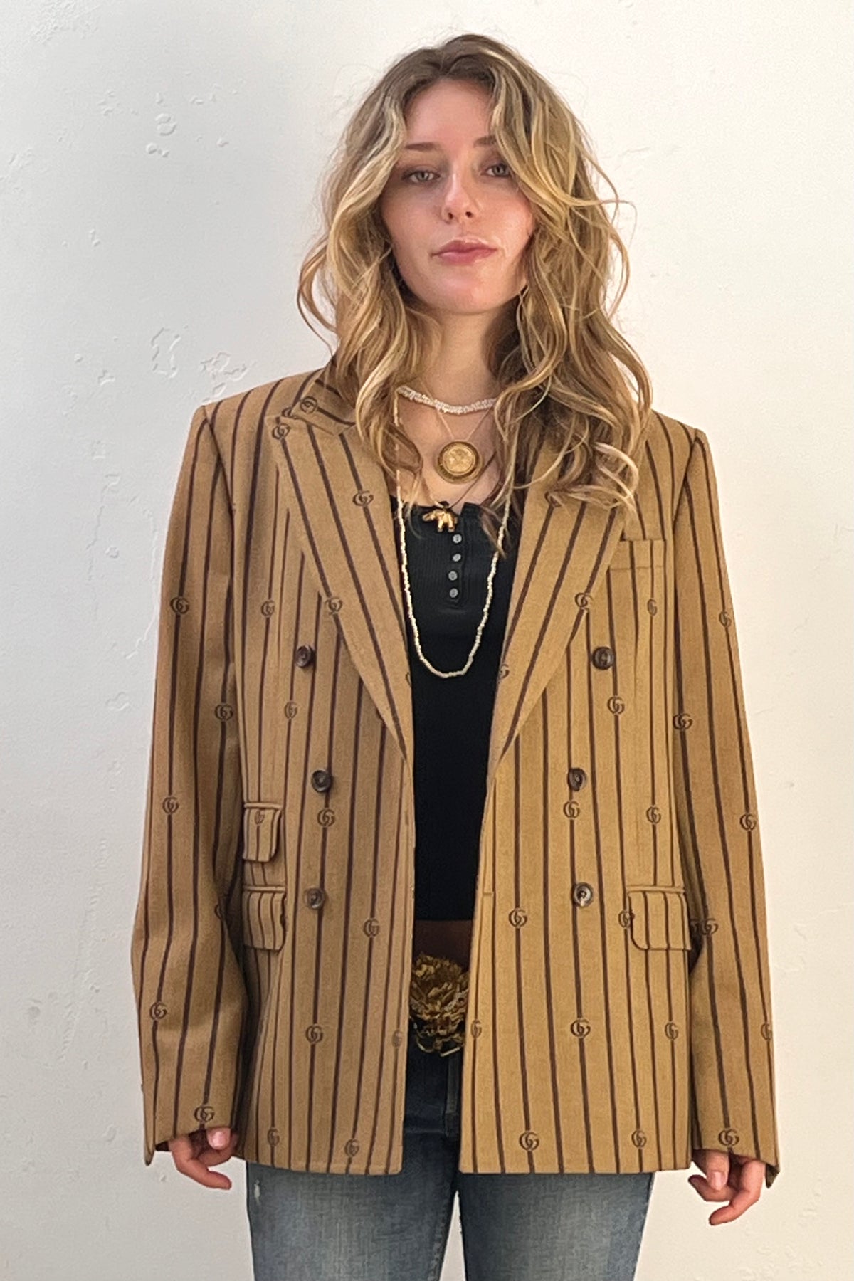 Gucci Wool 2000s Blazer Jacket Vintage