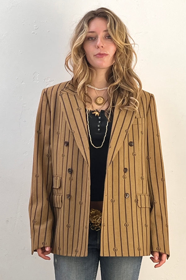 Gucci Wool 2000s Blazer Jacket Vintage