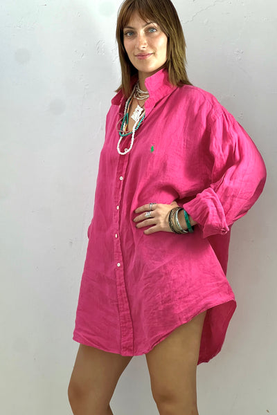 Vintage Ralph Lauren Linen Top Cover Up, view 2