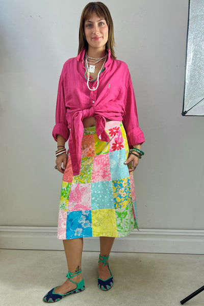 Vintage Lily Pulitzer Reversible Midi Skirt