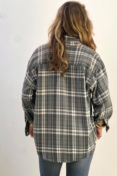 Flannel Cotton 1980s Perfectly Worn Plaid Woven Super Soft Button Down Vintage