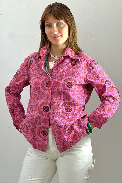 Vintage Printed Button Down, view 2