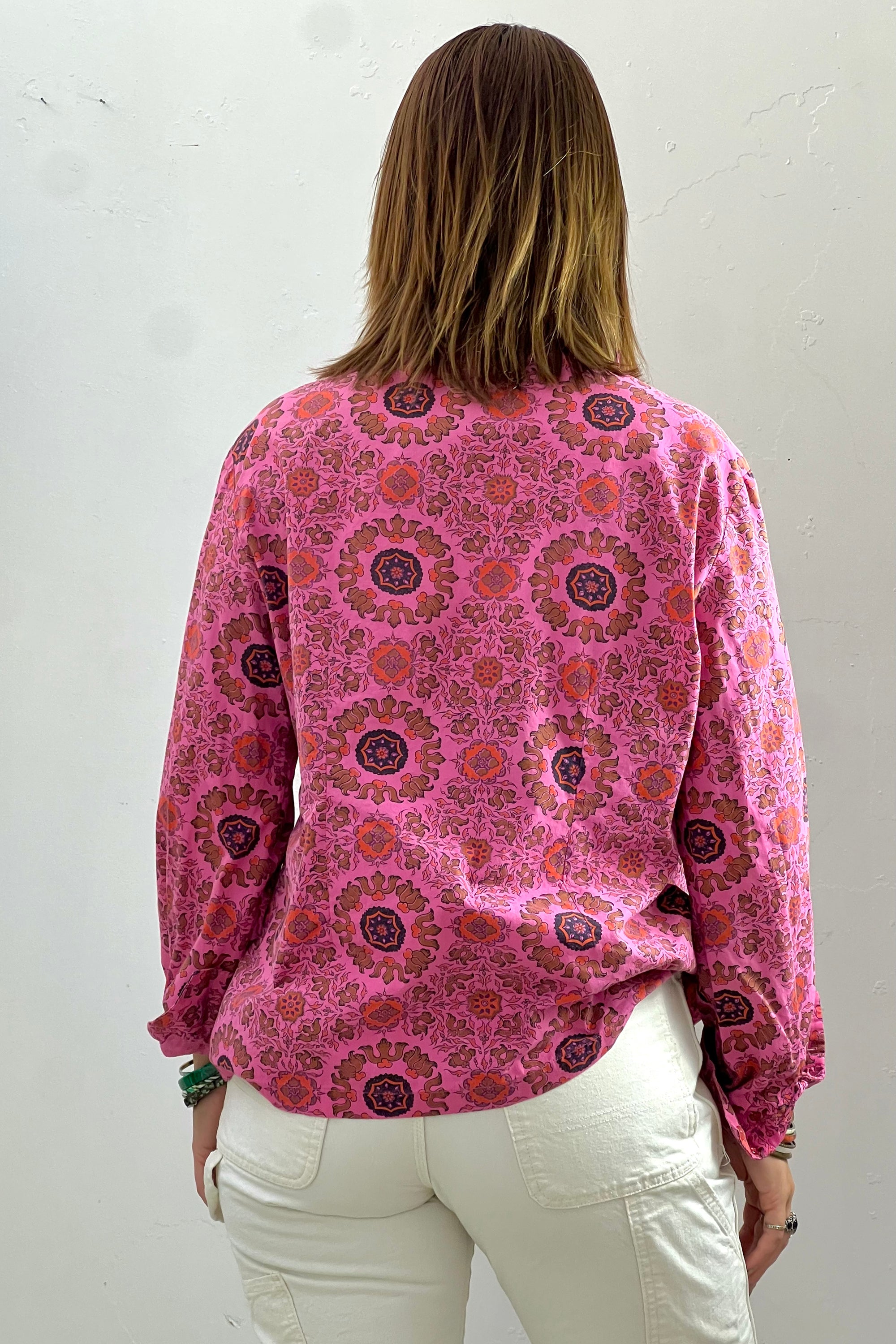 Vintage Printed Button Down