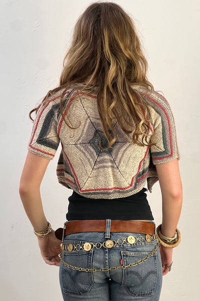 Bolero Cotton 2000s Cropped Knit Vintage