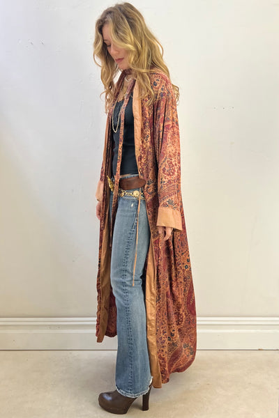 Victoria's Secret Silk 1990s Maxi Robe Coat Vintage