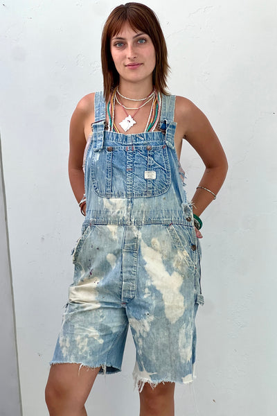 Vintage Big Mac Denim Overalls Cut Offs