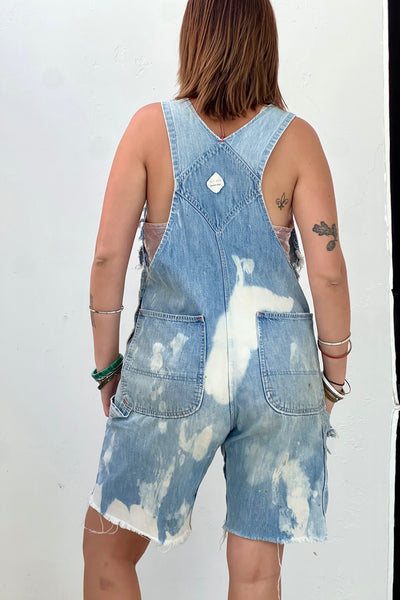 Vintage Big Mac Denim Overalls Cut Offs, view 3