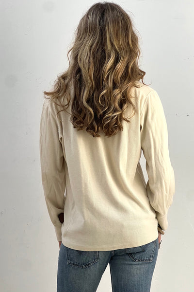 Thermal Cotton 1970s Henley Top Vintage