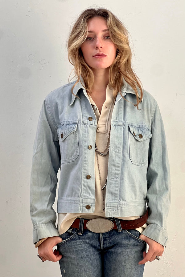 Lee Brushed Denim 1970s Jean Jacket Vintage