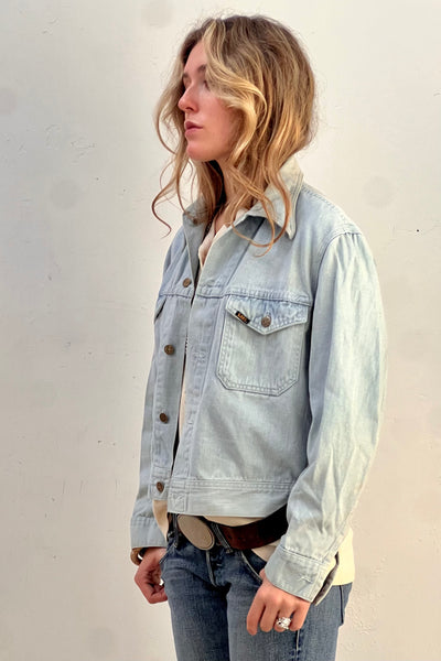 Lee Brushed Denim 1970s Jean Jacket Vintage