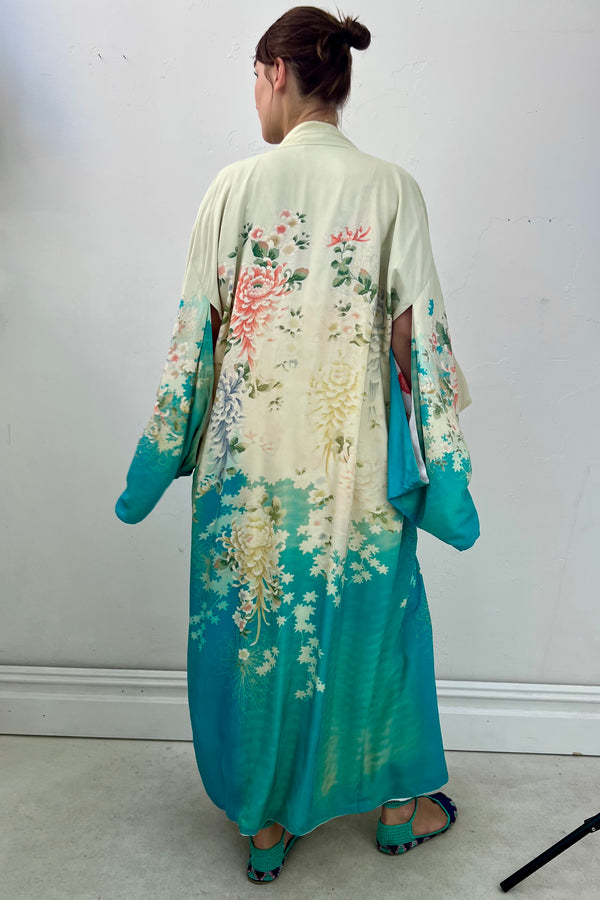 Vintage Kimono Reversible Whisteria