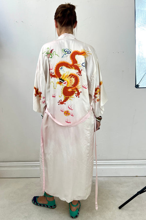 Vintage Kimono Silk Dragon