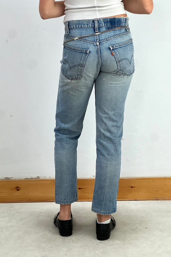 Vintage Levi's Orange Tab Jeans, Cotton Denim
