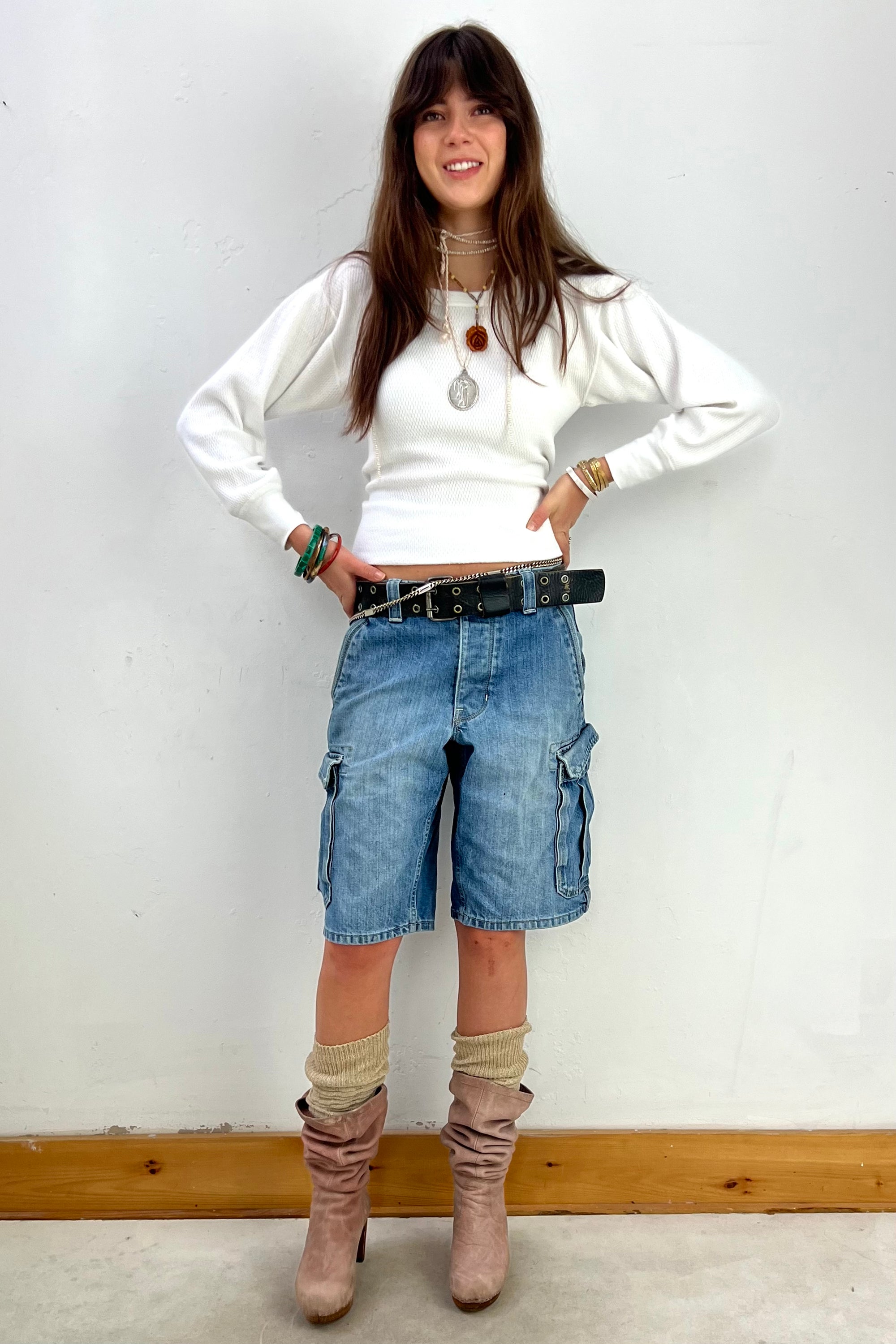 Vintage Gap Denim Cargo Shorts Selected by Anna Corinna