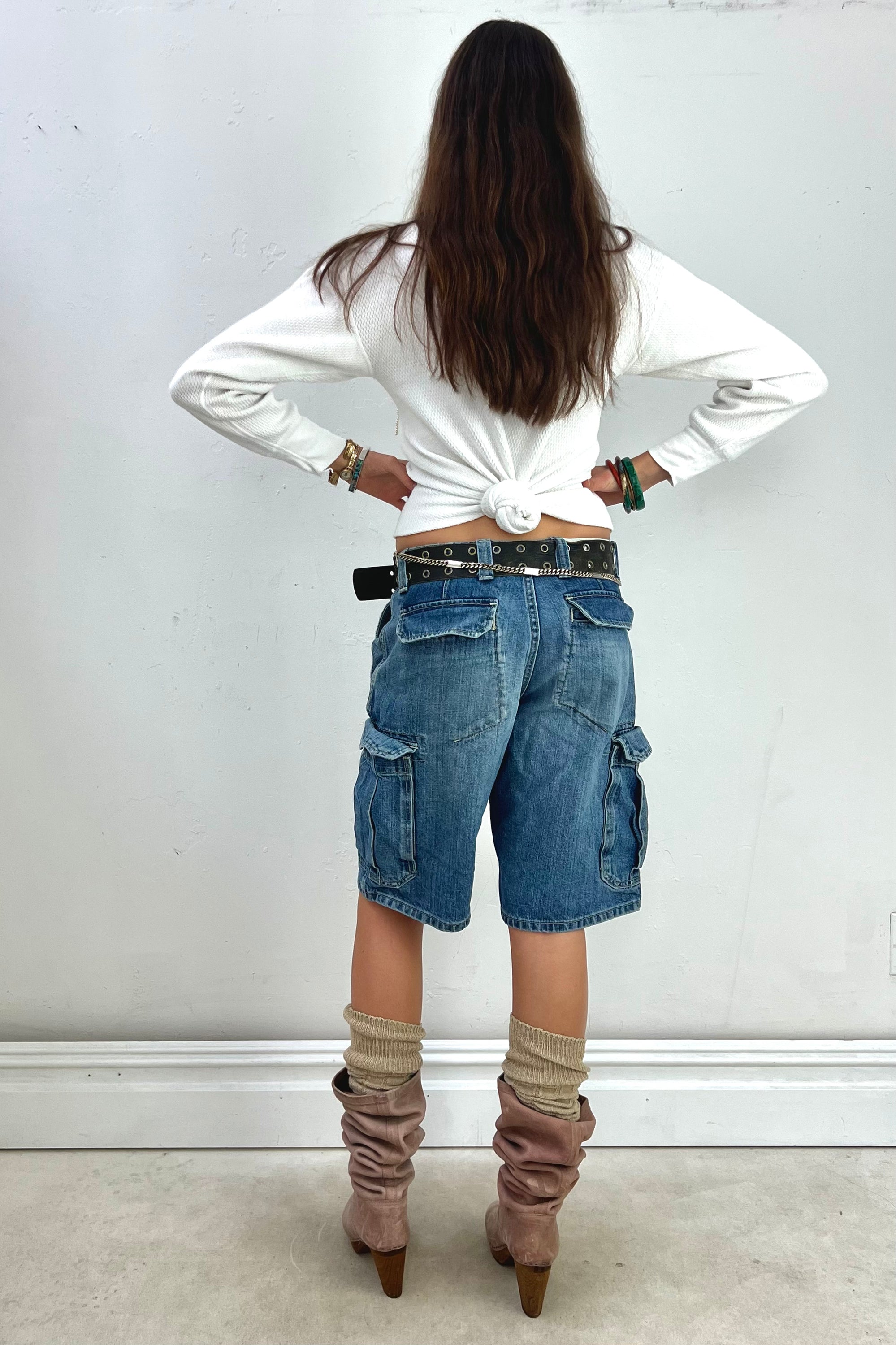 Vintage Gap Denim Cargo Shorts Selected by Anna Corinna