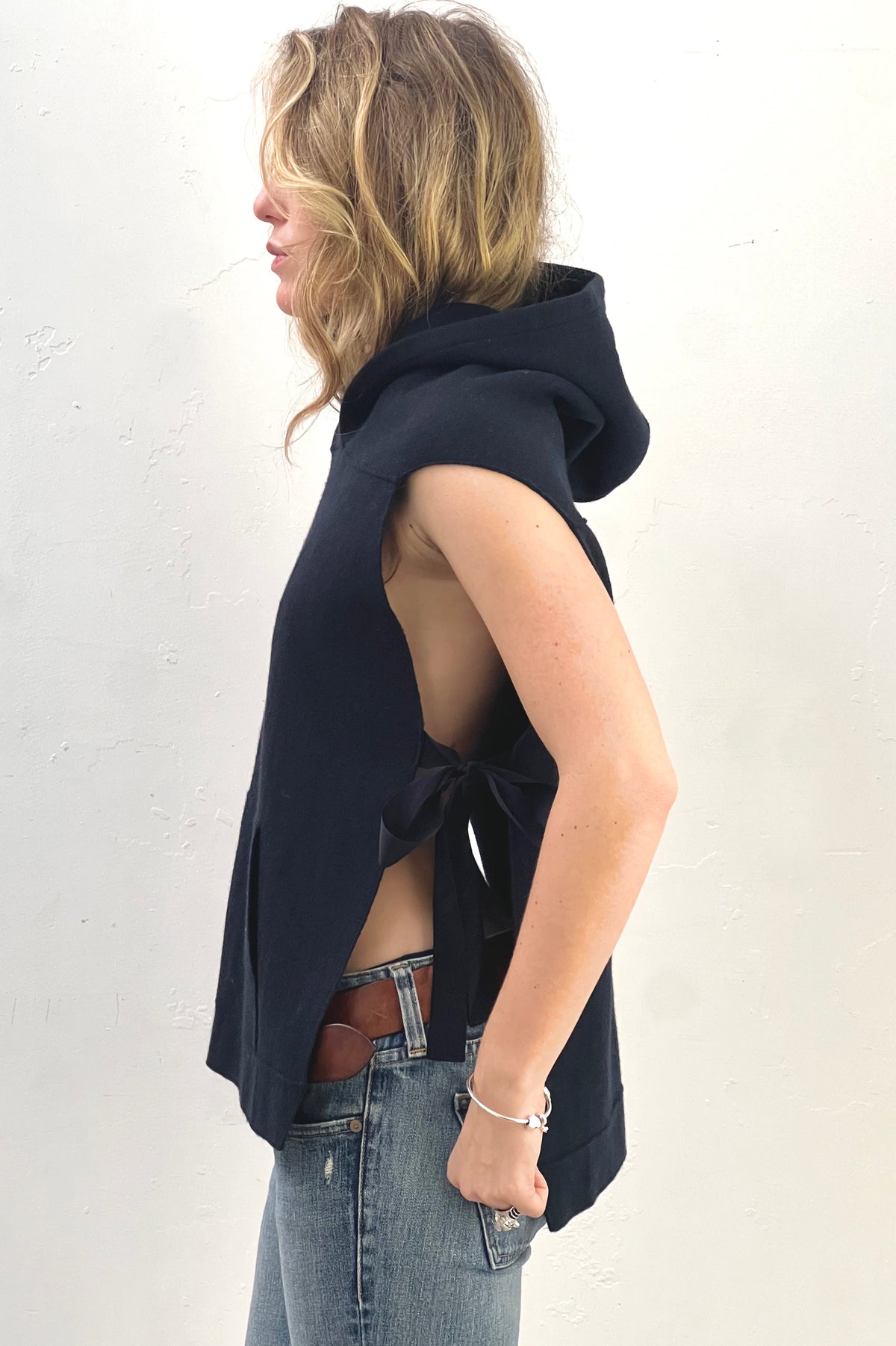 Lomberto Losani Cashmere 2000s Hooded Poncho Vintage