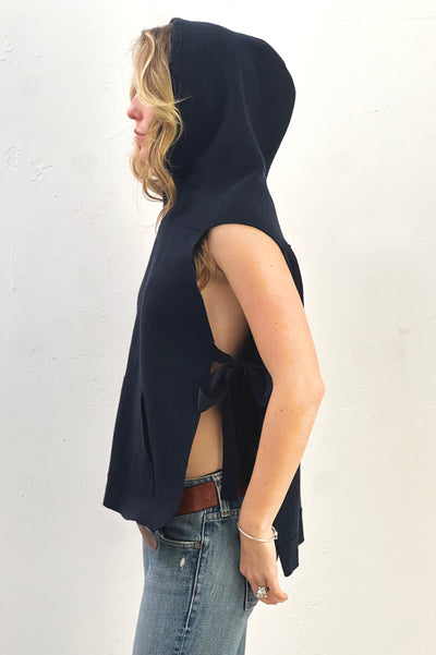 Lomberto Losani Cashmere 2000s Hooded Poncho Vintage
