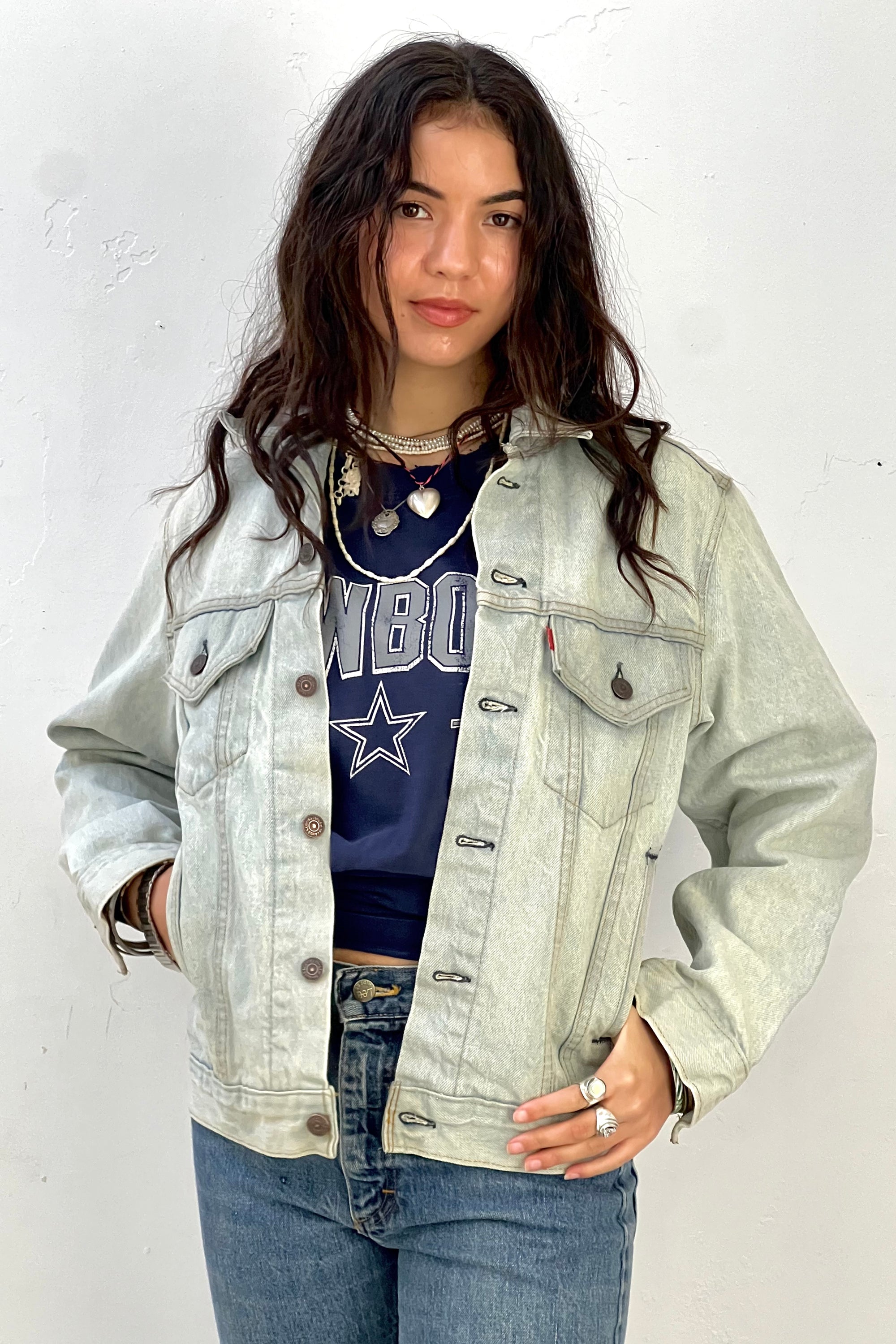 Vintage Levi's Denim Jean Jacket Selected by Anna Corinna