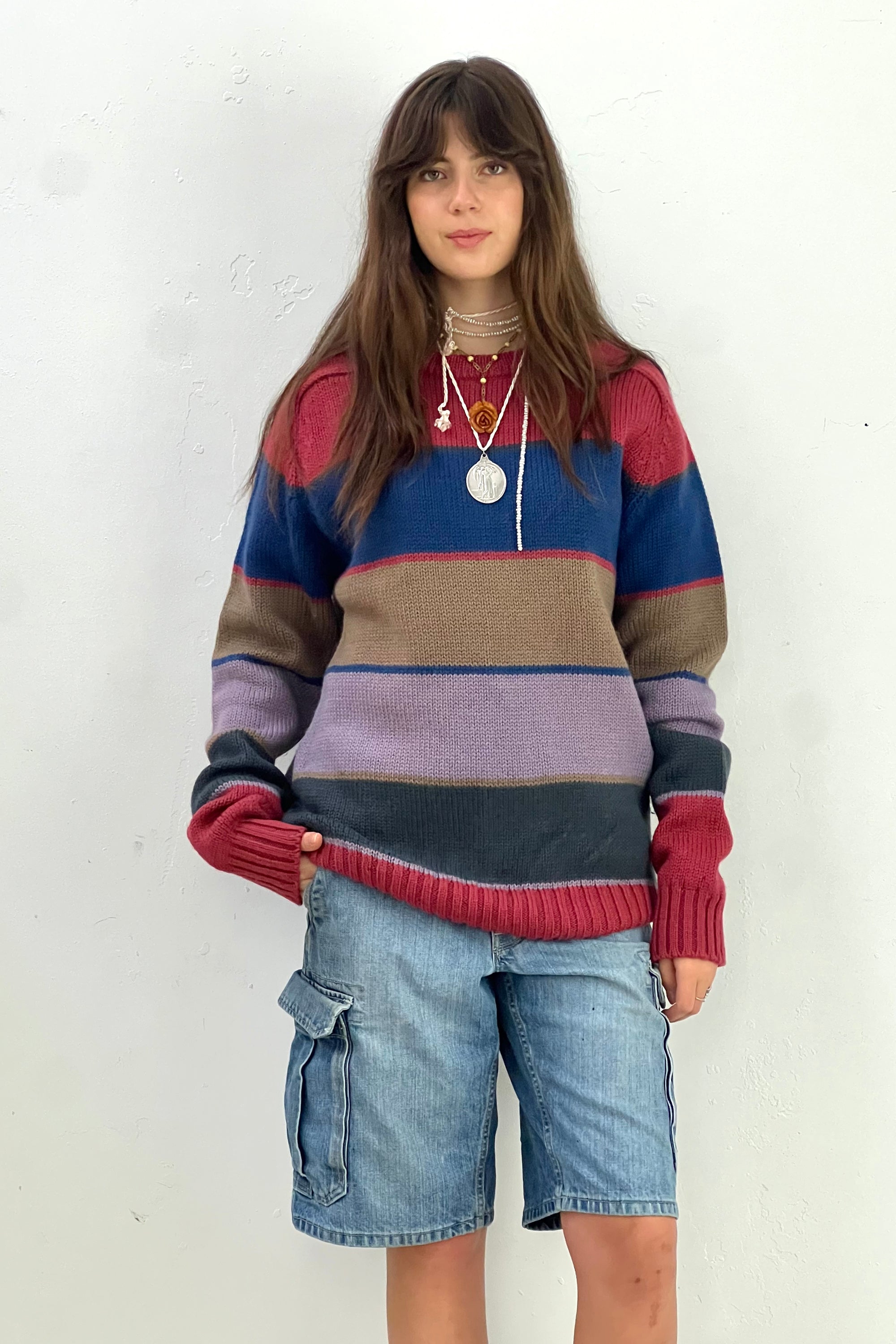 Vintage Wool Lands End Stripe Sweater Selected by Anna Corinna