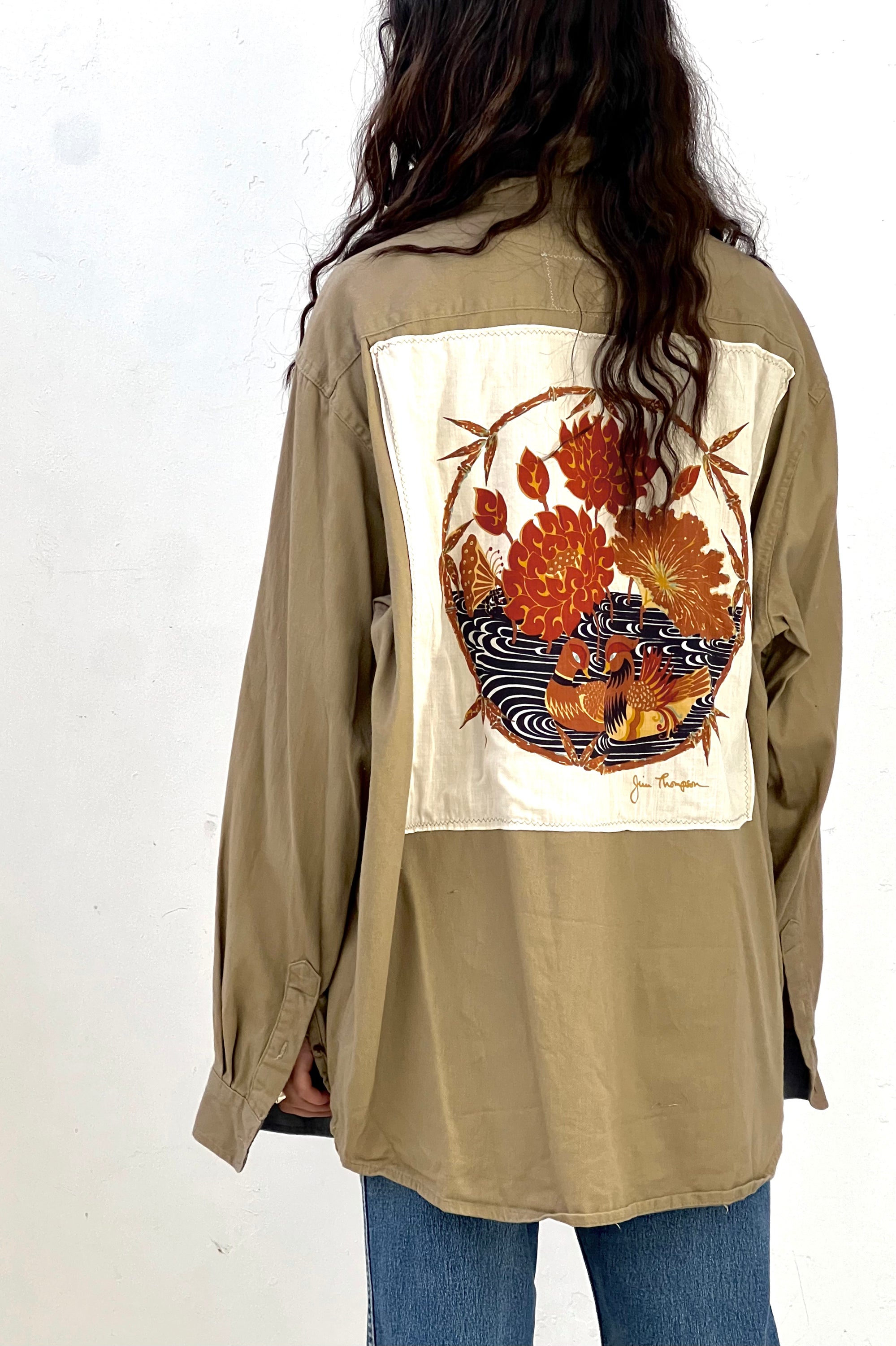 Anna Corinna Reworked Vintage Wrangler Patch Shirt