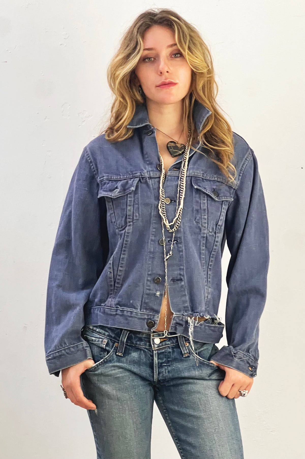 Dude Western Denim 1970s Jean Jacket Vintage