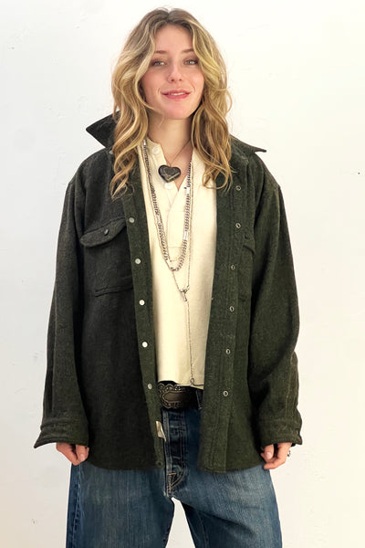 Woolrich Wool 2000s Shirt Jacket Vintage