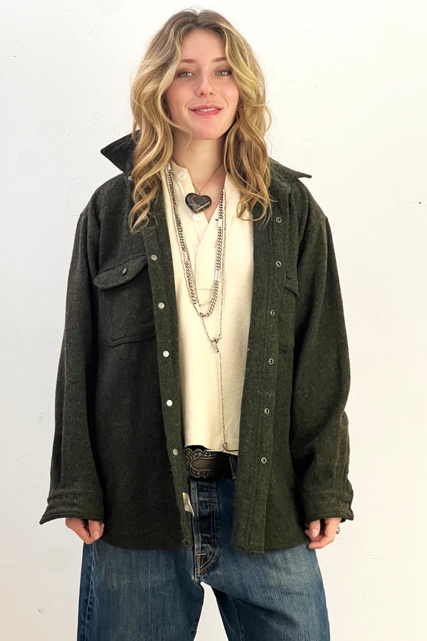 Woolrich Wool 2000s Shirt Jacket Vintage