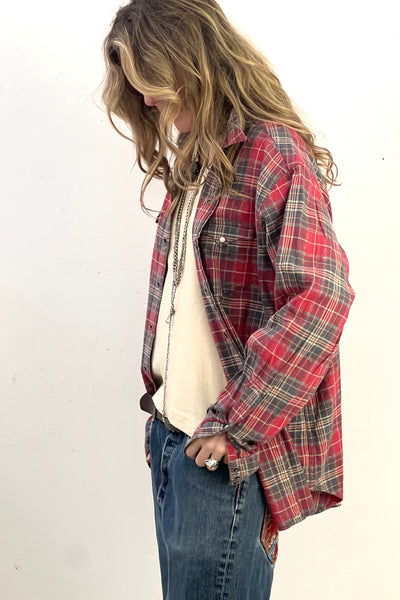 Ralph Lauren Flannel 2000s Snap Up Western Vintage