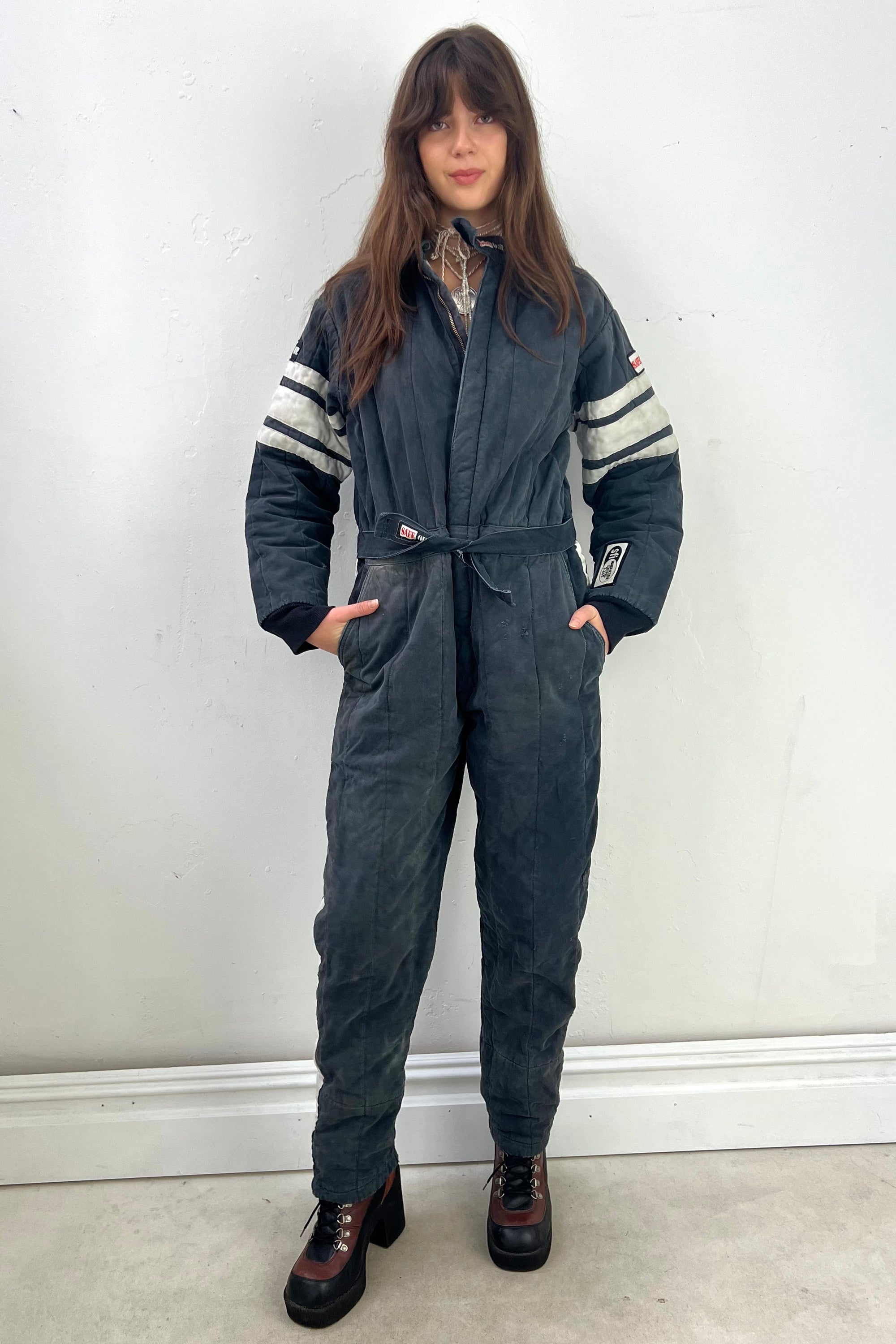 Vintage Quilted Jumpsuit Coveralls Selected by Anna Corinna