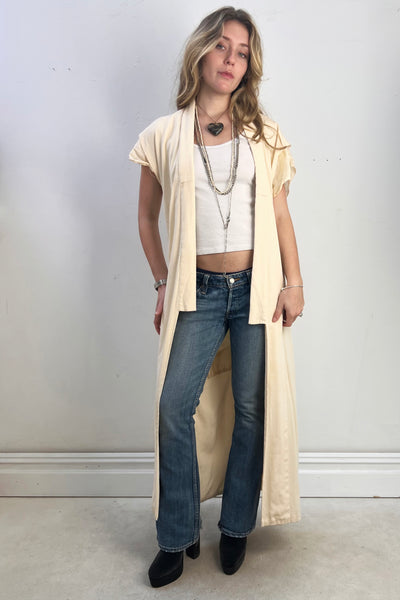 Kimono Silk 1950s Deconstructed Vintage