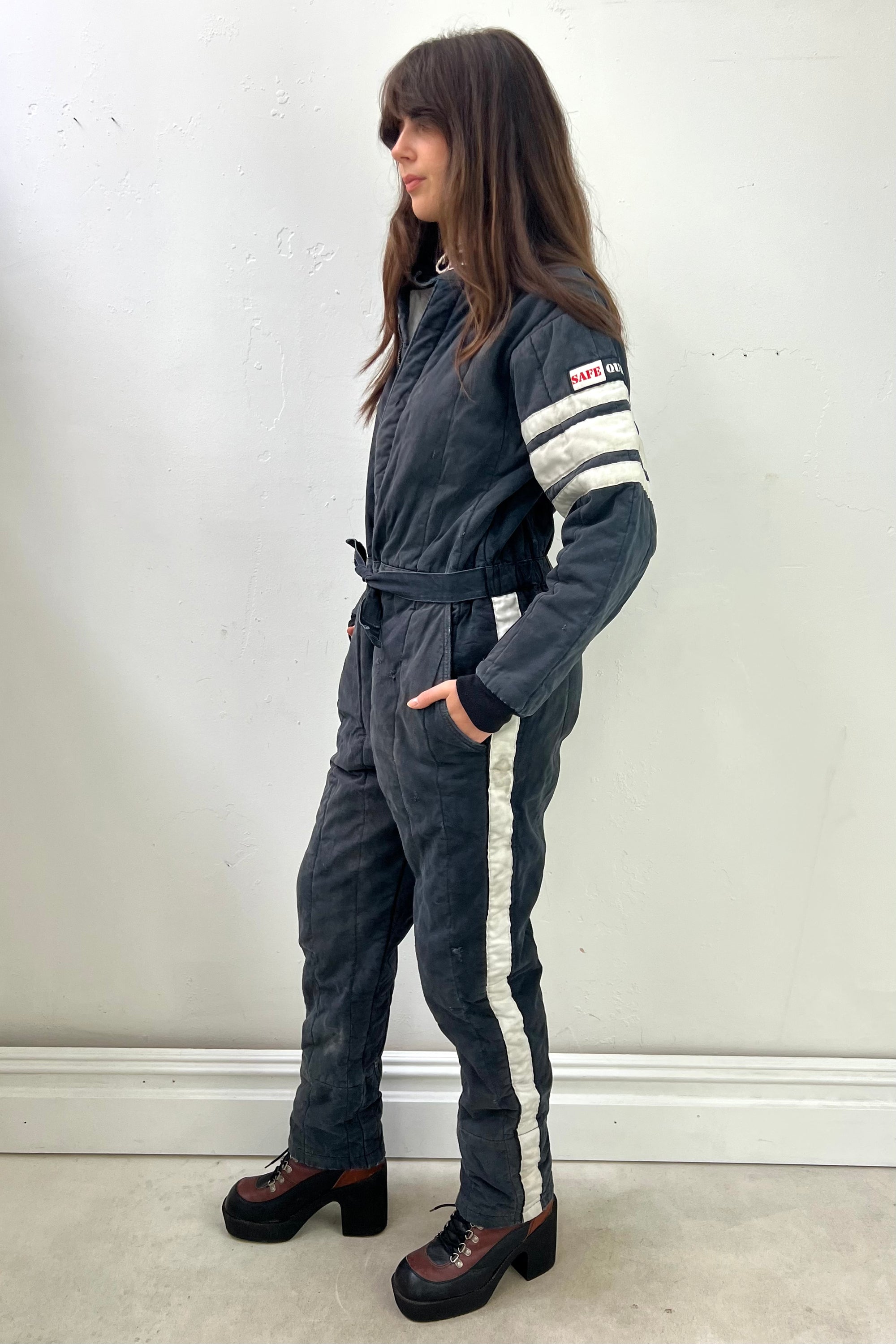 Vintage Quilted Jumpsuit Coveralls Selected by Anna Corinna