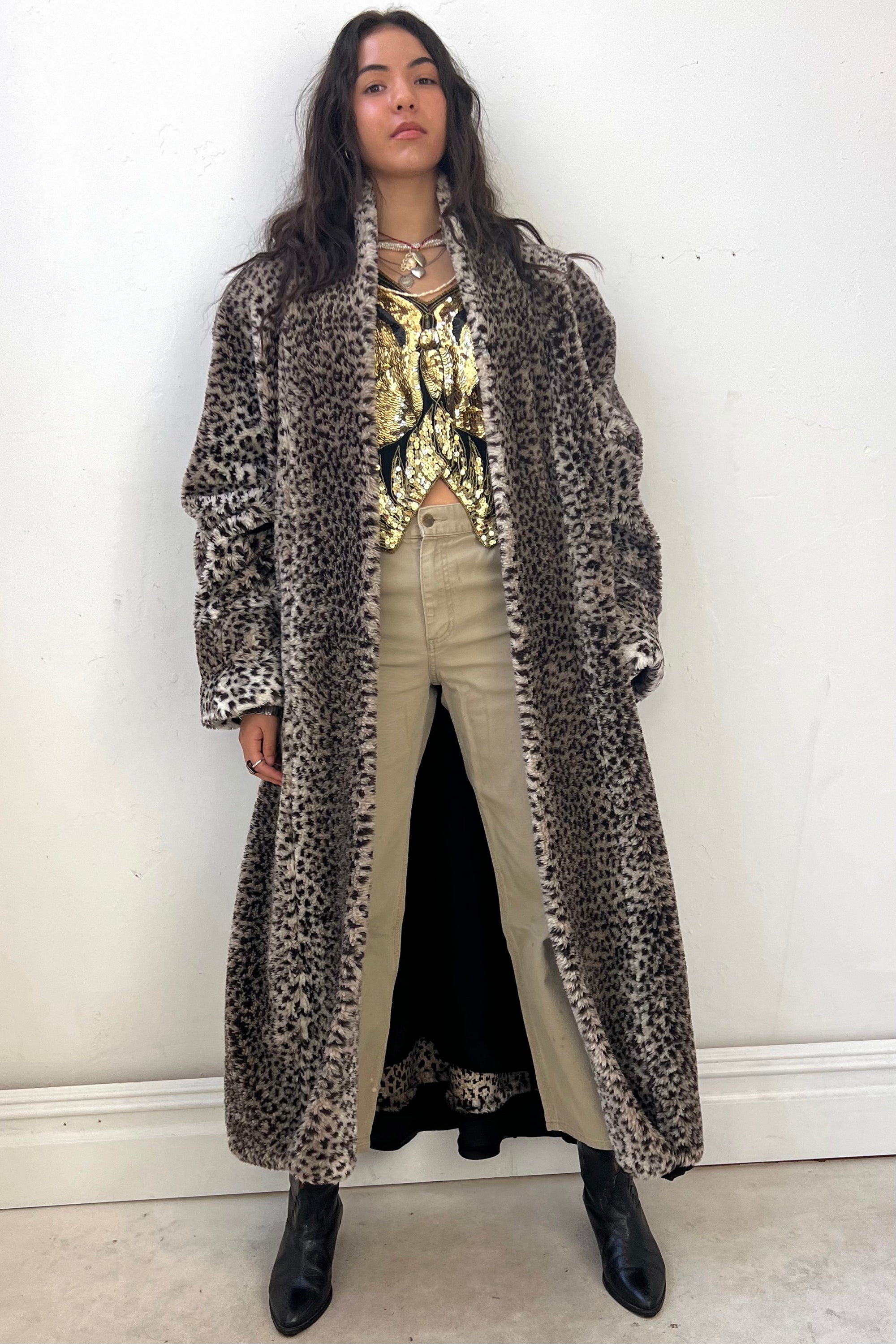 Vintage Leopard Maxi Fake Fur Selected by Anna Corinna