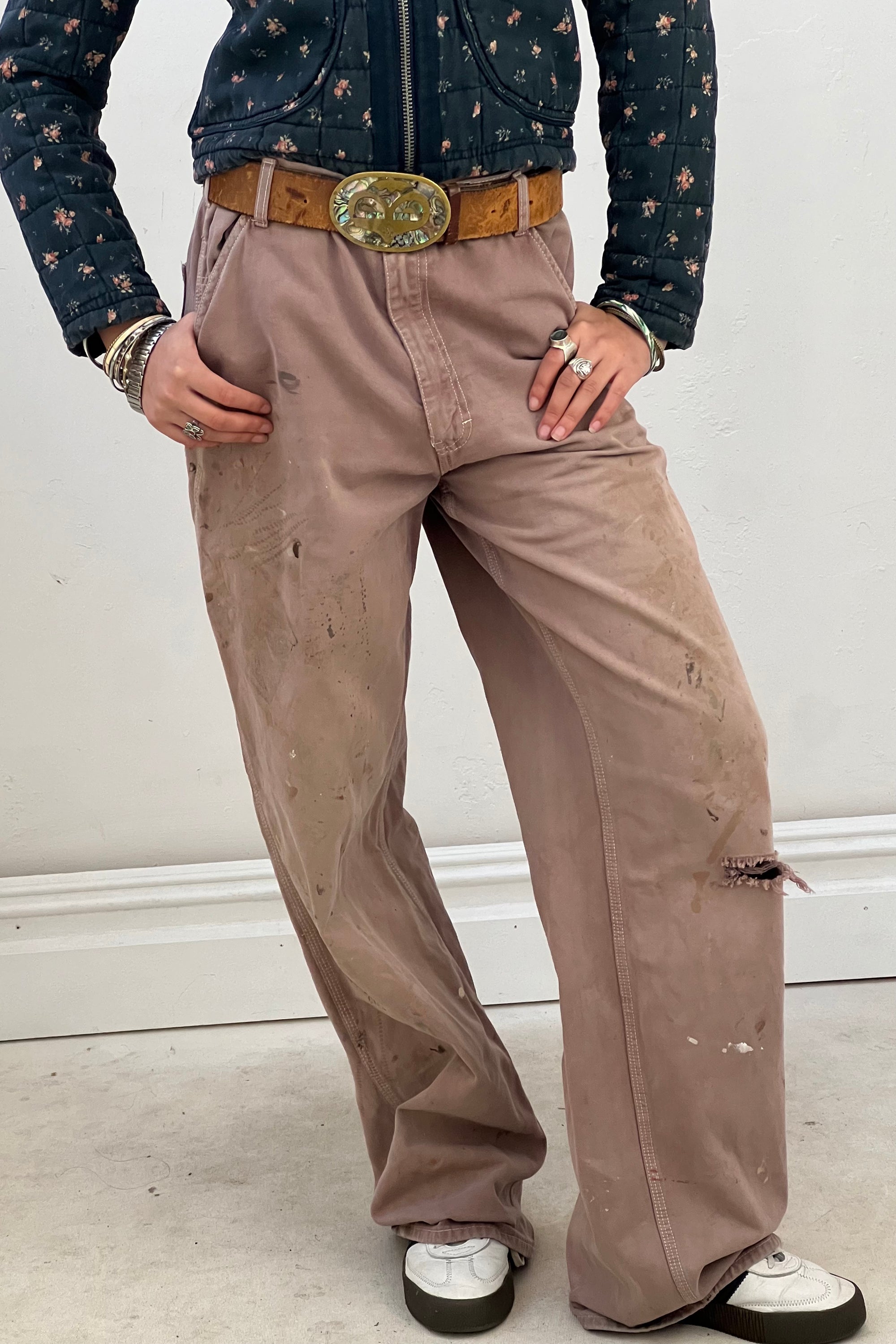 Vintage Smith Dusty Plum Painter's Pants Selected by Anna Corinna