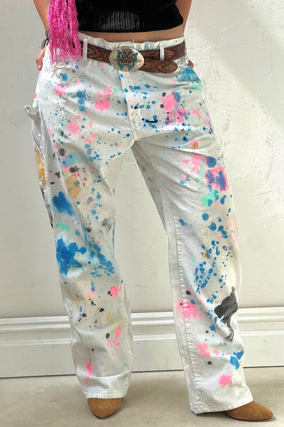 Dickies Sherwin Williams 90s Splattered Pants Reworked Vintage