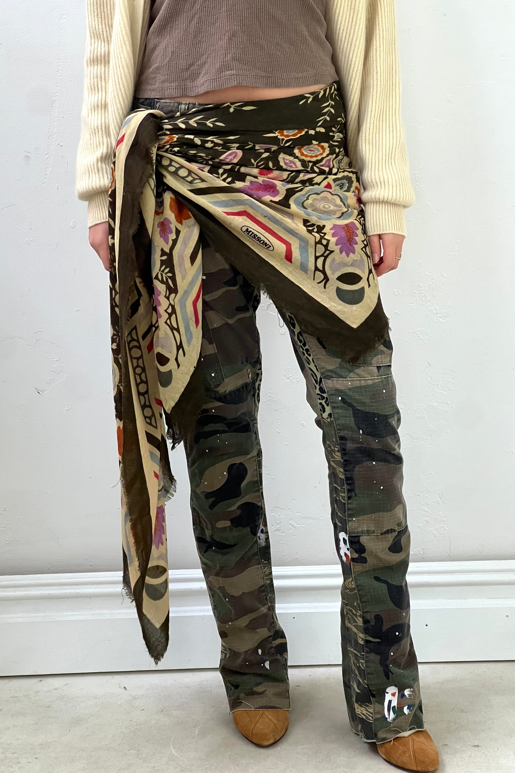 Vintage Missoni Shabby Wool Shawl Scarf Selected by Anna Corinna