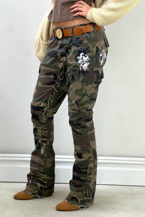 Vintage Camo Pants, Cotton