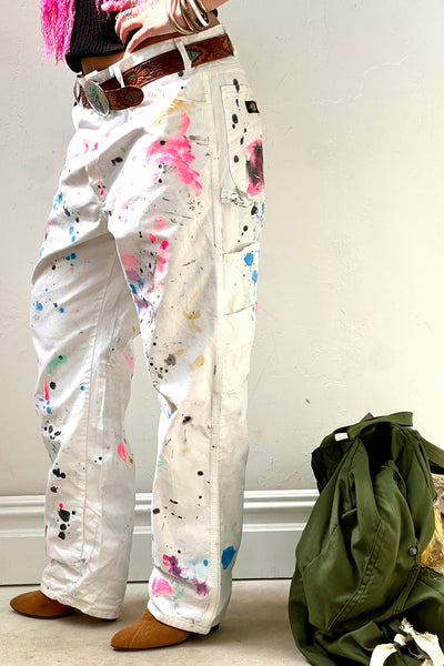Dickies Splattered 90s Pants Reworked Vintage