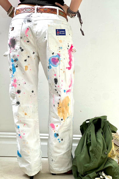 Dickies Splattered 90s Pants Reworked Vintage
