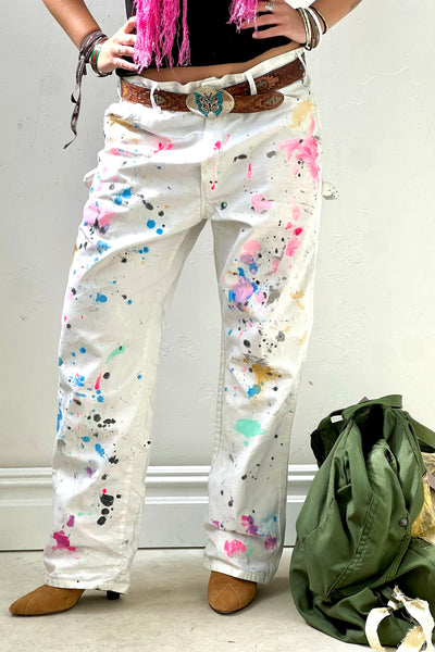 Dickies Splattered 90s Pants Reworked Vintage
