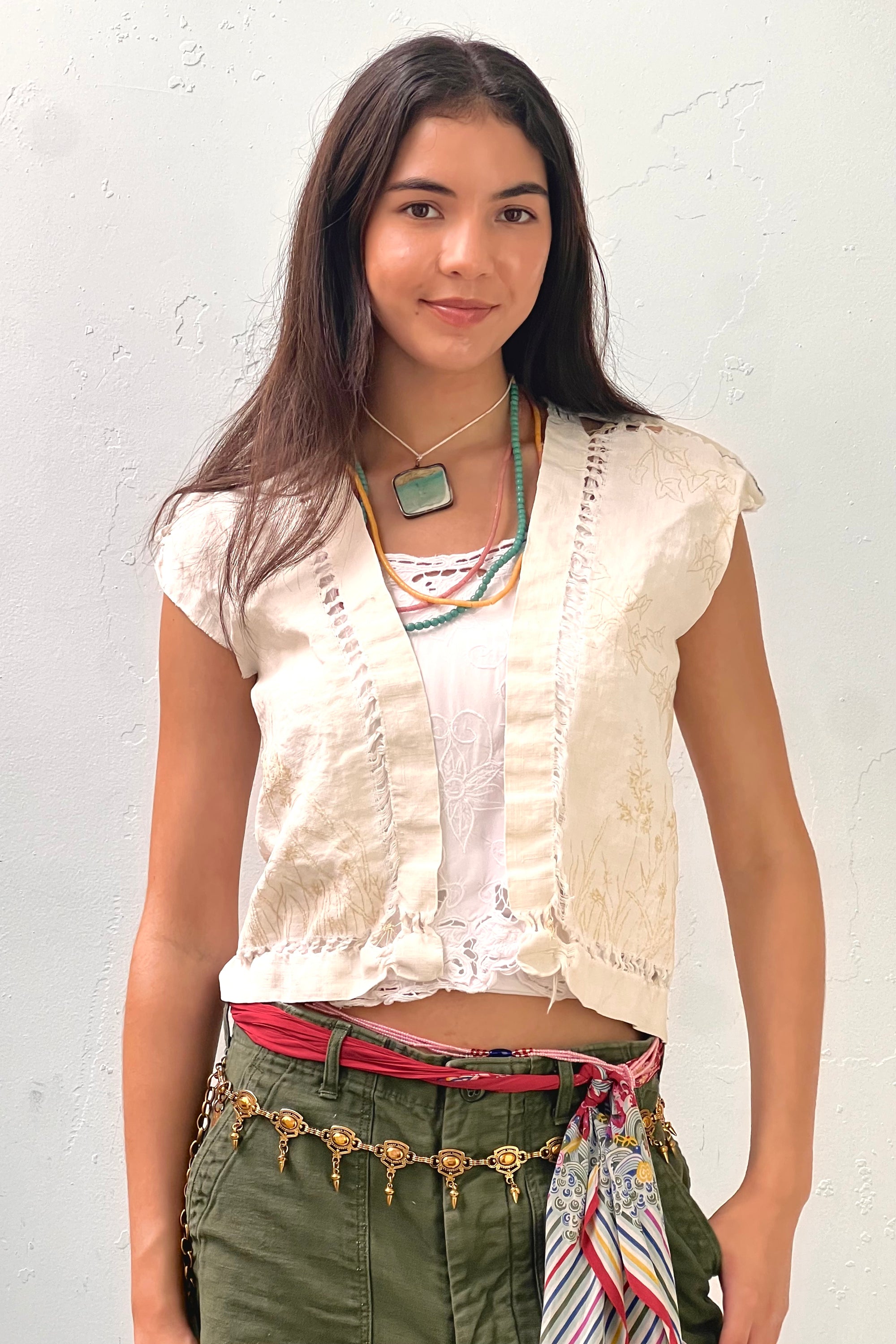 Anna Corinna Reworked Vintage Birds Embroidered Jacket