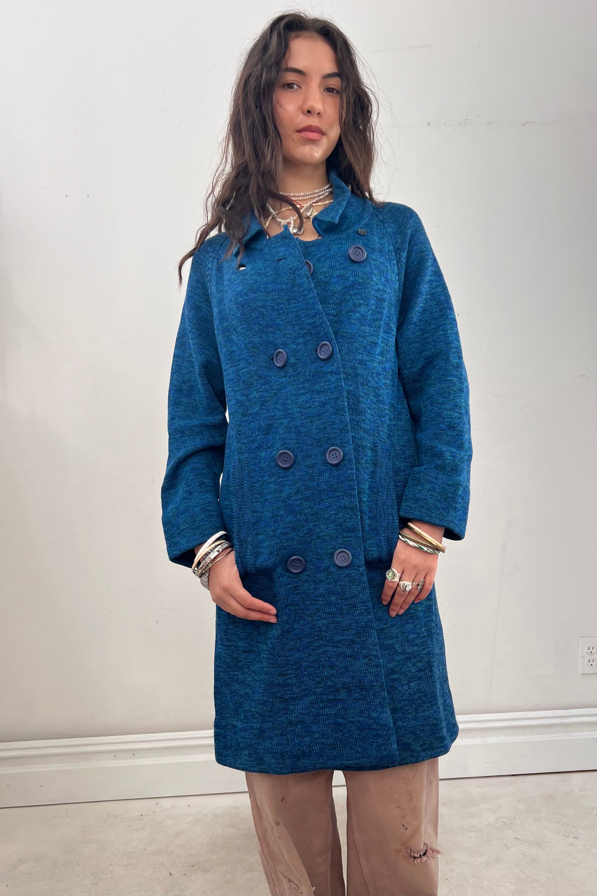 Vintage Wool Sweater Coat Selected by Anna Corinna