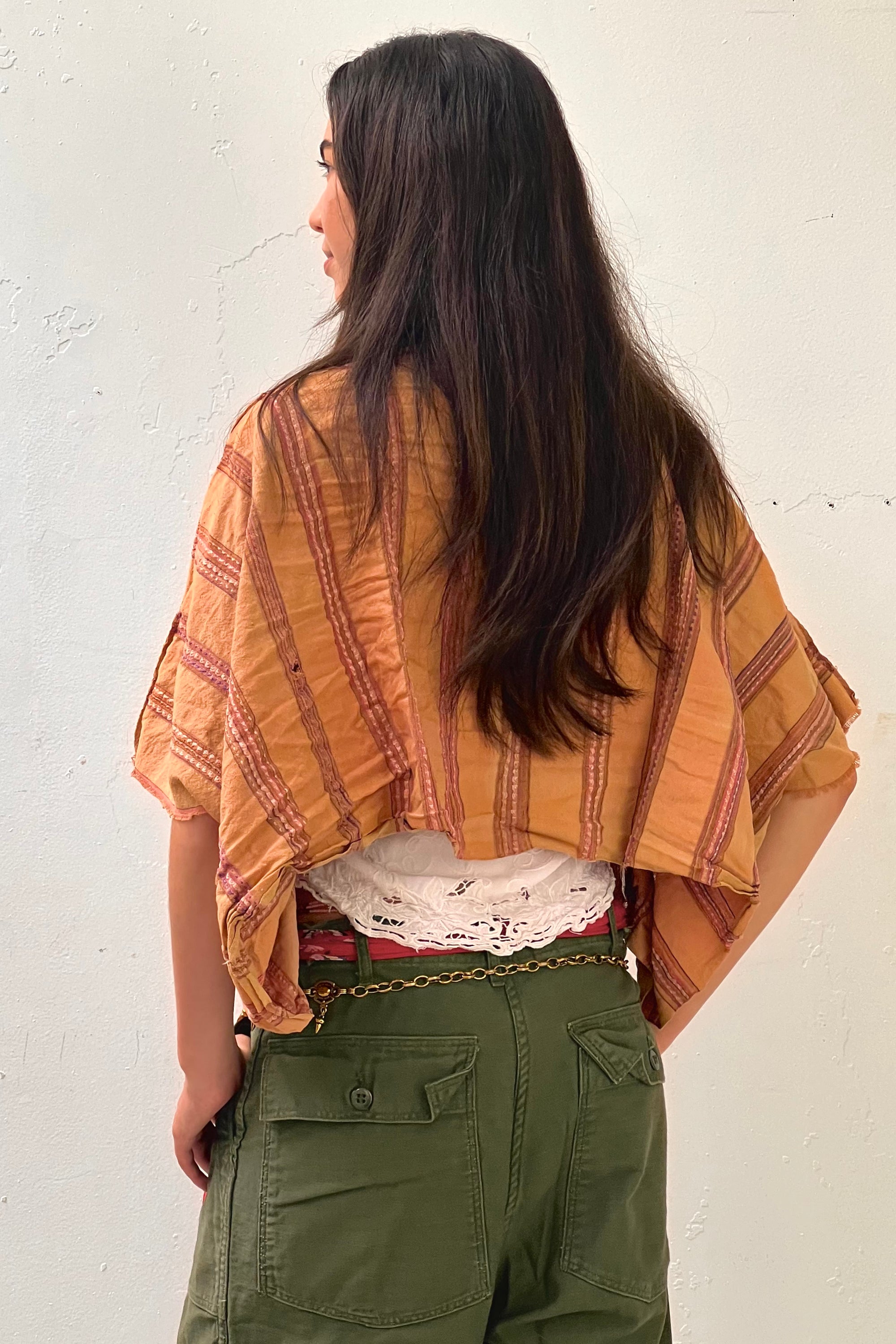 Anna Corinna Reworked Vintage Hand Woven Fringed Jacket